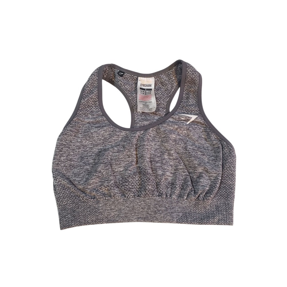 Gymshark Seamless Low Support Sports Bra Womens Small‎ Smokey Gray Gym Active